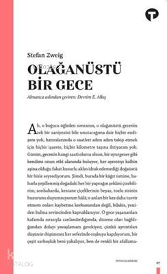 Olağanüstü Bir Gece - Stefan Zweig