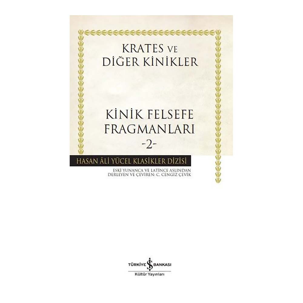 KİNİK FELSEFE FRAGMANLARI-2 K.KAPAK