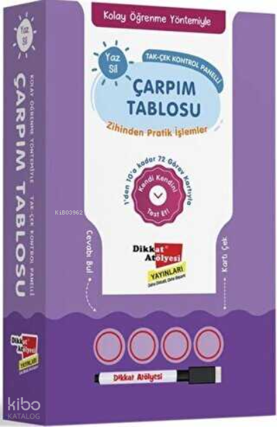 YAZ SİL - ÇARPIM TABLOSU (KUTU)