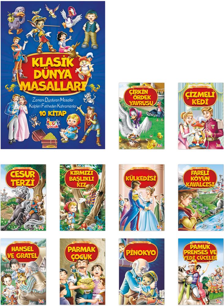 KLASİK DÜNYA MASALLARI (10 KİTAP ÇANTA)