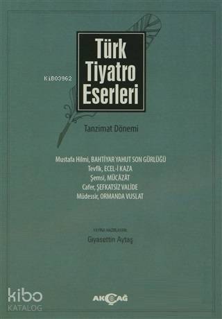 Türk Tiyatro Eserleri 3 Tanzimat Dönemi