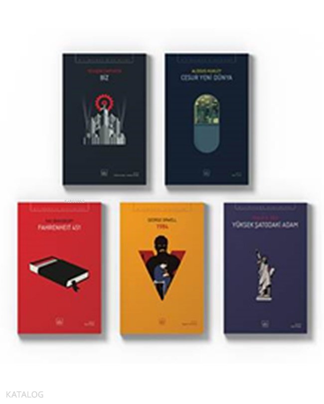 Distopya Seti (Fahrenheit 451, Cesur Yeni Dünya, Yüksek Şatodaki Adam, 1984, Biz)