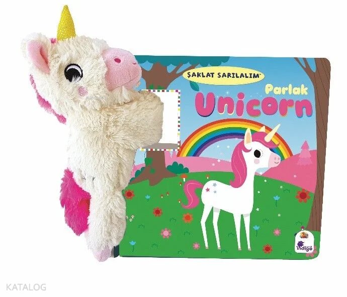 Şaklat Sarılalım - Parlak Unicorn (Ciltli - Oyuncaklı Kitap) - Karen Hayes