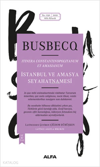 İstanbul ve Amasya Seyahatnamesi - Busbecq