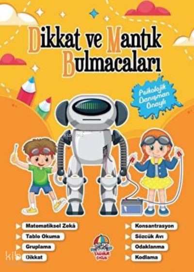 Dikkat Ve Mantık Bulmacaları Turuncu Kitap