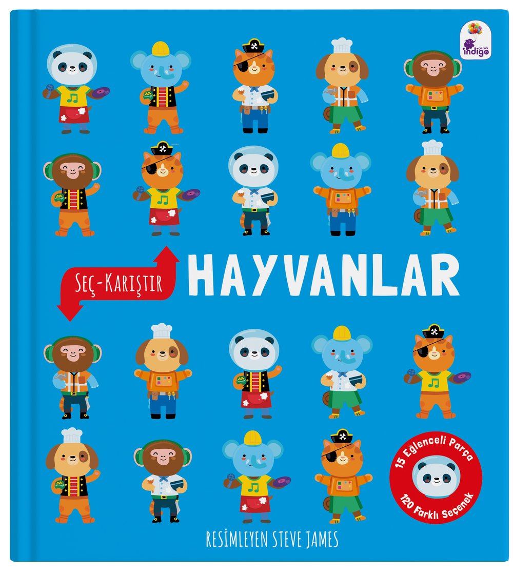 Seç – Karıştır : Hayvanlar (15 Eğlenceli Parça, 120 Farklı Seçenek)