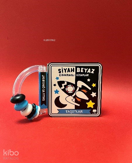 Siyah Beyaz Çıngıraklı Kitaplar Taşıtlar