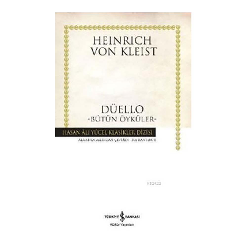 DÜELLO - BÜTÜN ÖYKÜLER (KARTON KAPAK)