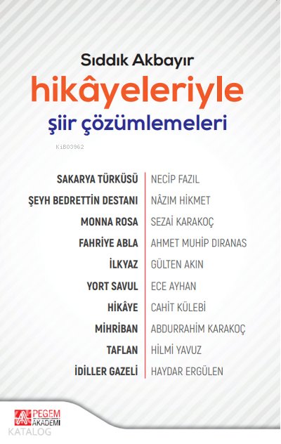Hikâyeleriyle Şiir Çözümlemeleri - Sıddık Akbayır
