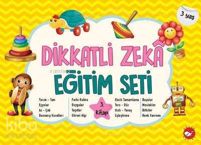 Dikkatli Zeka Eğitim Seti - 3.Kitap 3 Yaş