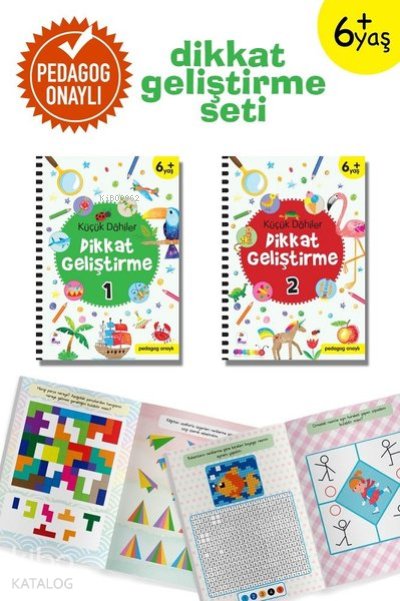 Küçük Dahiler Dikkat Geliştirme Seti (2 Kitap Takım)