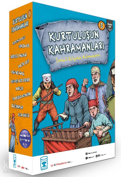 Kurtuluşun Kahramanları 3 Seti (10 Kitap Takım) - İsmail Bilgin