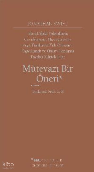 Mütevazı Bir Öneri