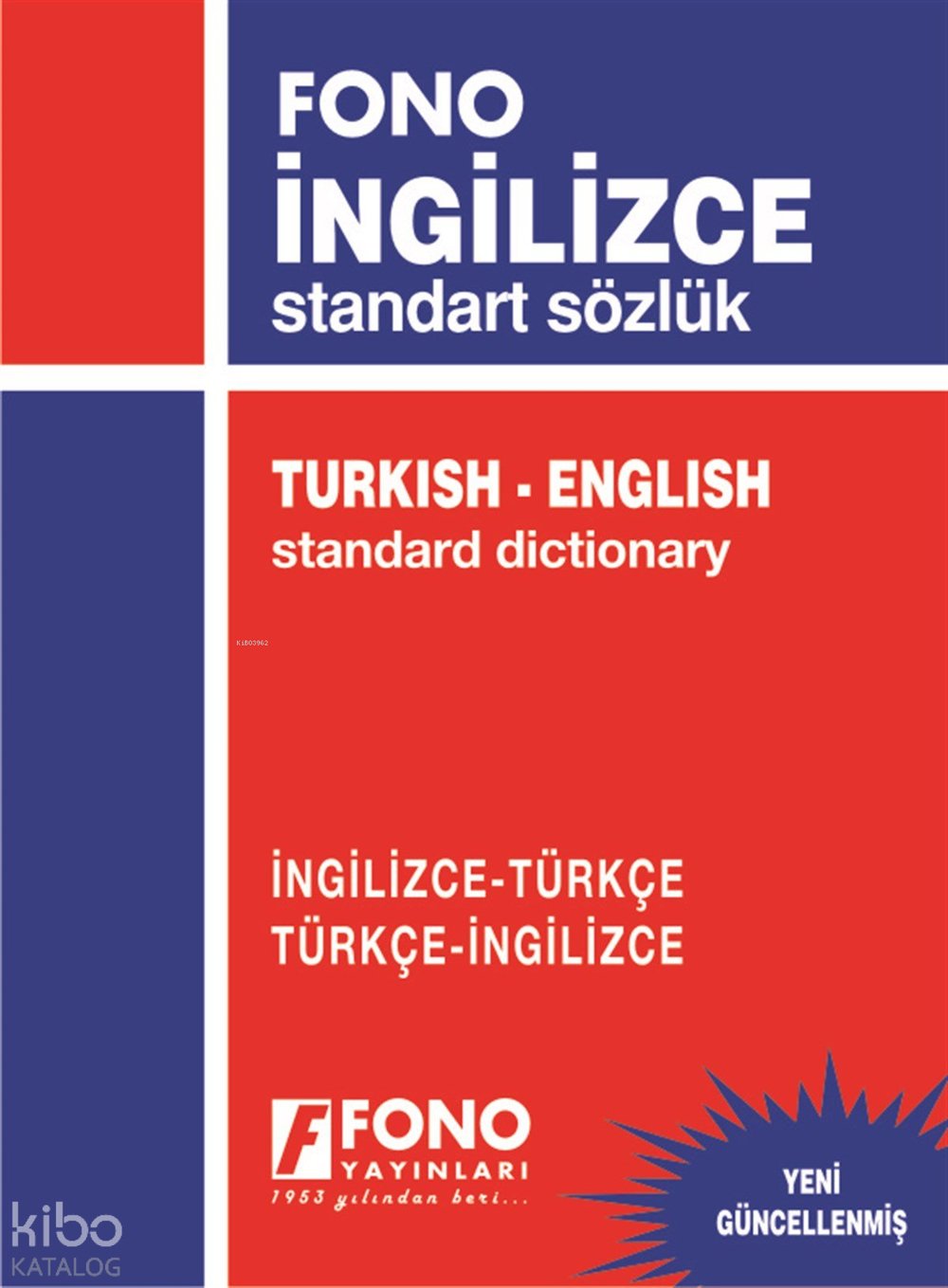 İngilizce Standart Sözlük İngilizce-Türkçe - Türkçe-İngilizce - Ali Bayram