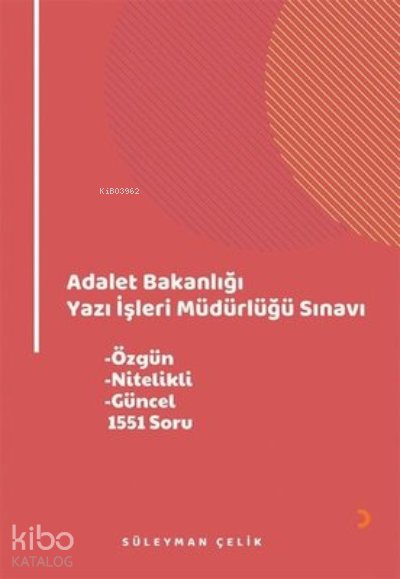 Adalet Bakanlığı Yazı İşleri Müdürlüğü Sınavı