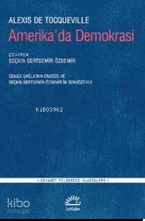 Amerika'da Demokrasi - Alexis De Tocqueville