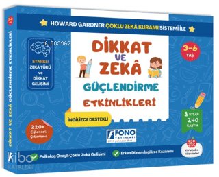 Dikkat ve Zeka Güçlendirme Etkinlikleri Seti - 3 Kitap Takım