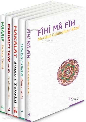 Tasavvuf Kitapları Seti (5 Kitap Takım) - Mevlânâ Celâleddîn-i Rûmî