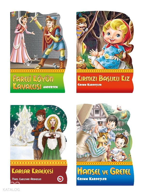 Şekilli Dünya Masalları Seti 2 - (4 Kitap)