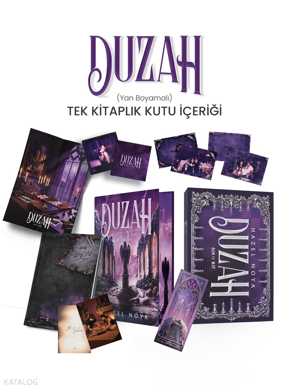 Duzah 3: Şah ve Mat (Kutulu - Ciltli - Yan Boyamalı) - Hazel Noya