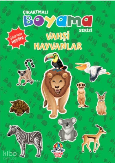 Çıkartmalı Boyama Serisi - Vahşi Hayvanlar