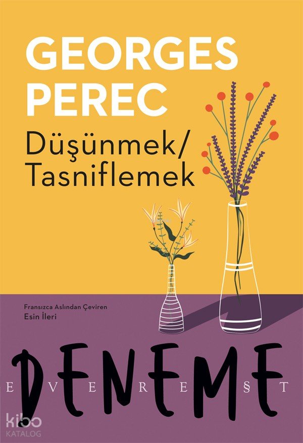 Düşünmek Tasniflemek - Georges Perec