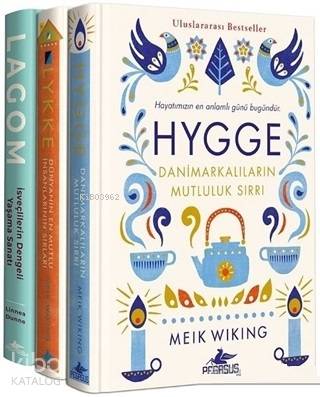 Hygge-Lykke-Lagom Set (3 Kitap Takım) - Linnea Dunne, Meik Wiking