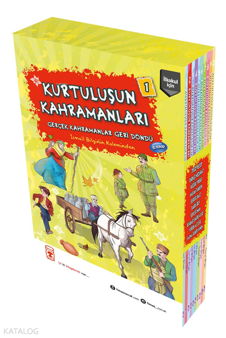 Kurtuluşun Kahramanları 1 (10 Kitap, Set) - İsmail Bilgin