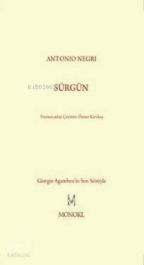 Sürgün - Antonio Negri