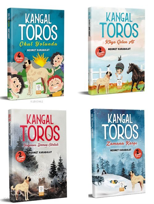 Kangal Toros Serisi 2.Sınıf Okuma Seti 8-14 Yaş (4 Kitap Set) - Mehmet Karabulut