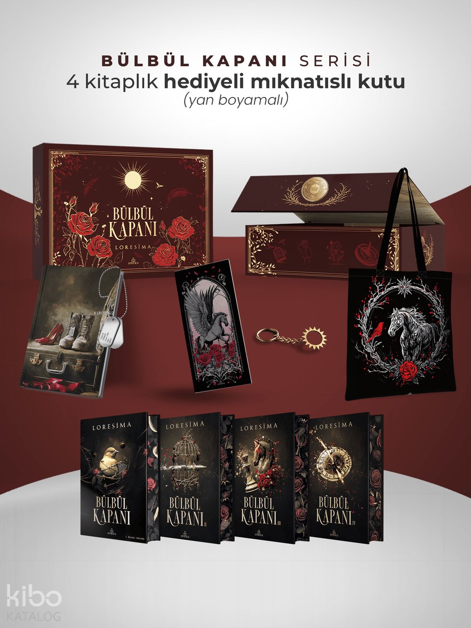 Bülbül Kapanı Serisi (Hediyeli - Mıknatıslı Kutu - Ciltli - Yan Boyamalı)