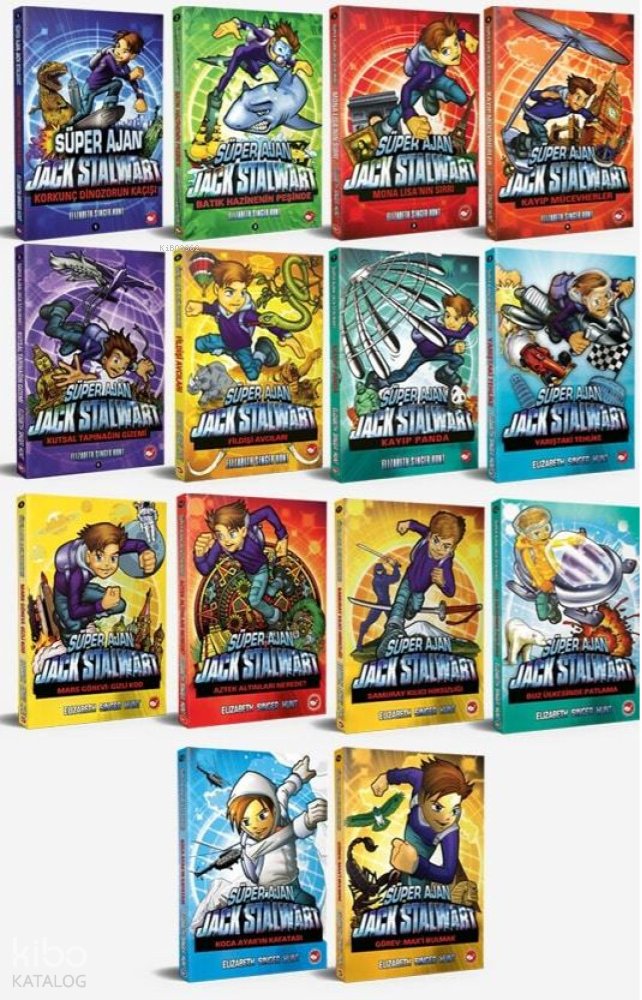 Süper Ajan Jack Stalwart Seti - (14 Kitap)