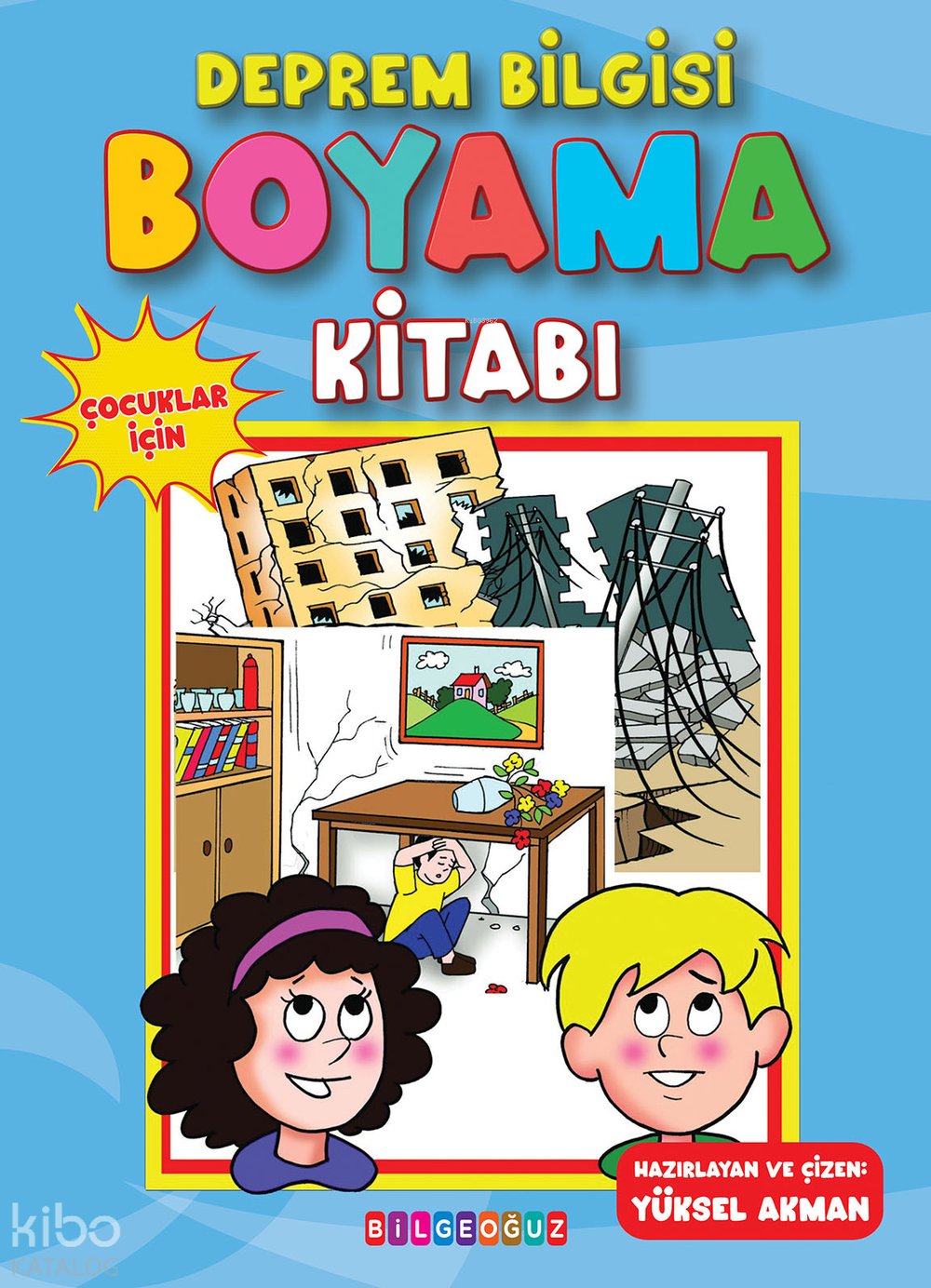 Deprem Bilgisi Boyama Kitabı - Yüksel Akman
