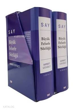 Say Büyük Felsefe Sözlüğü 1 -2 Cilt TK (Ciltli ) Kutu Muhafazalı
