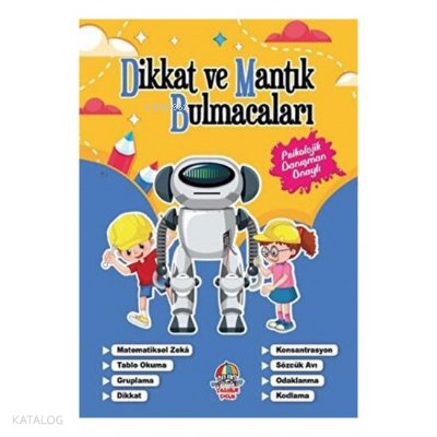 Dikkat ve Mantık Bulmacaları Lacivert Kitap