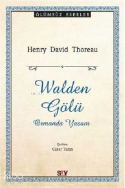 Walden Gölü - Henry David Thoreau