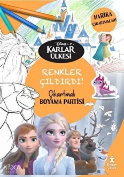 Dısney Karlar Ülkesi Renkler Çıldırdı Çıkartmalı Boyama Partisi