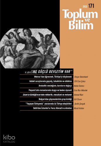 Toplum ve Bilim 171. Sayı 2025
