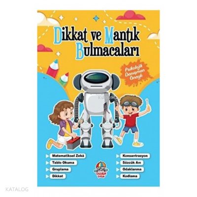 Dikkat ve Mantık Bulmacaları Mavi Kitap