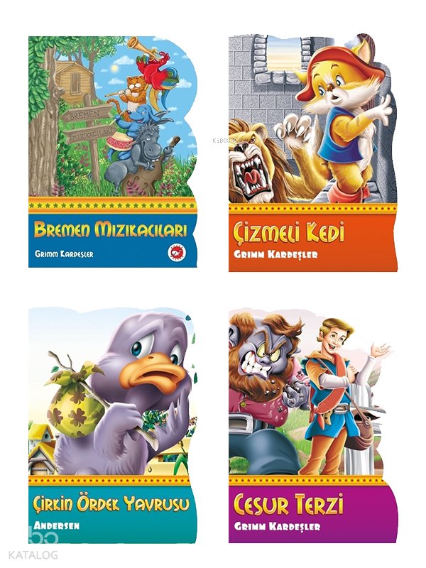 Şekilli Dünya Masalları Seti 3 - (4 Kitap)