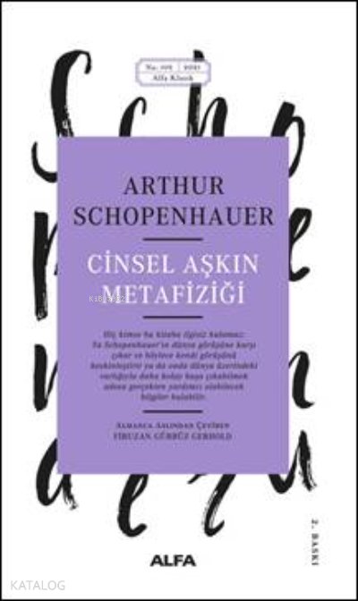 Cinsel Aşkın Metafiziği - Arthur Schopenhauer