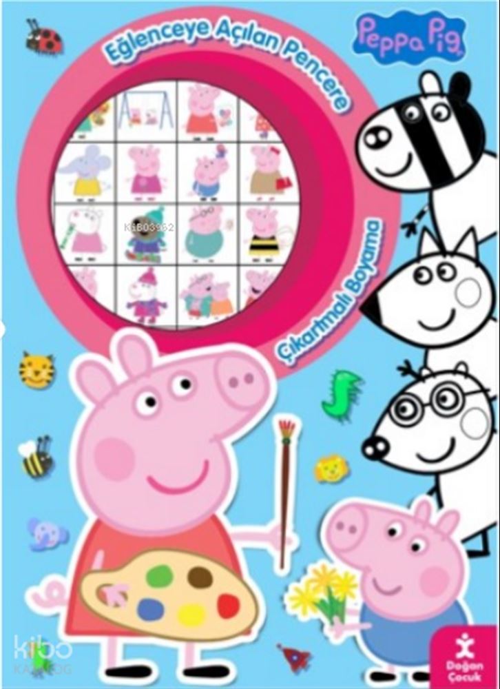 PEPPA PİG - EĞLENCEYE AÇILAN PENCERE (ÇIKARTMALI BOYAMA)