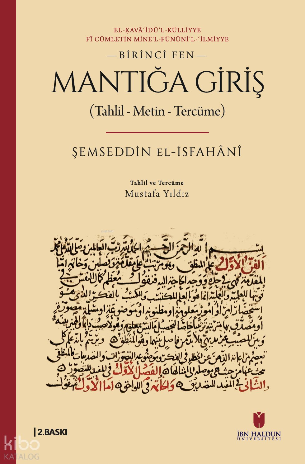 Mantığa Giriş (Tahlil – Metin – Tercüme)