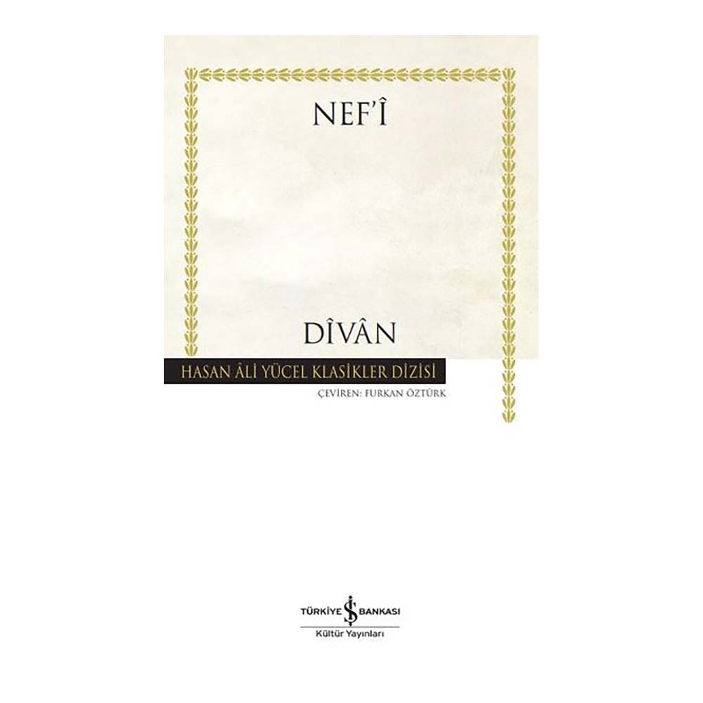 DİVAN - NAFİ (KARTON KAPAK) HASAN ALİ YÜCEL KLA