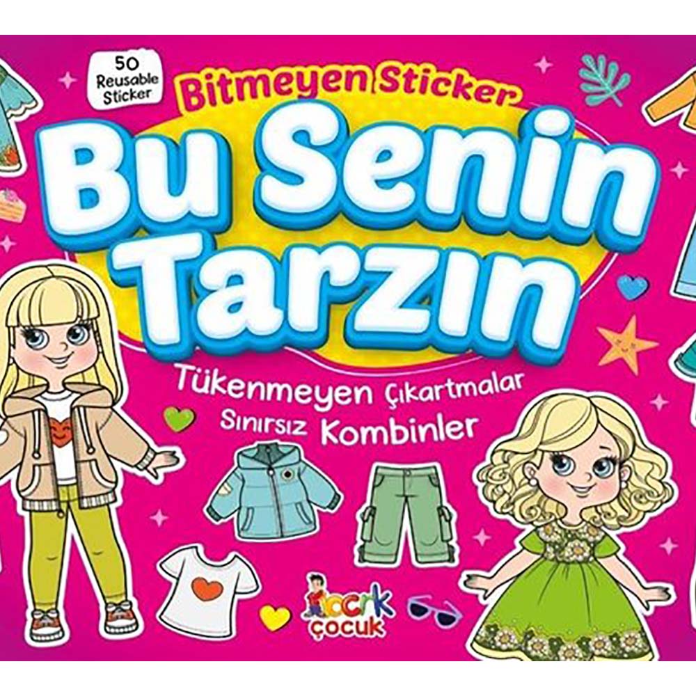 BİTMEYEN STICKER KİTABI -50 ÇIKARTMA