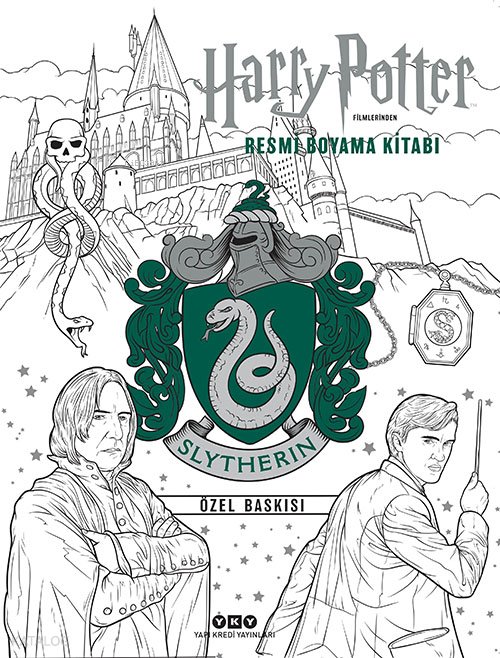 Harry Potter Filmlerinden Resmi Boyama Kitabı – Slytherin Özel Baskısı