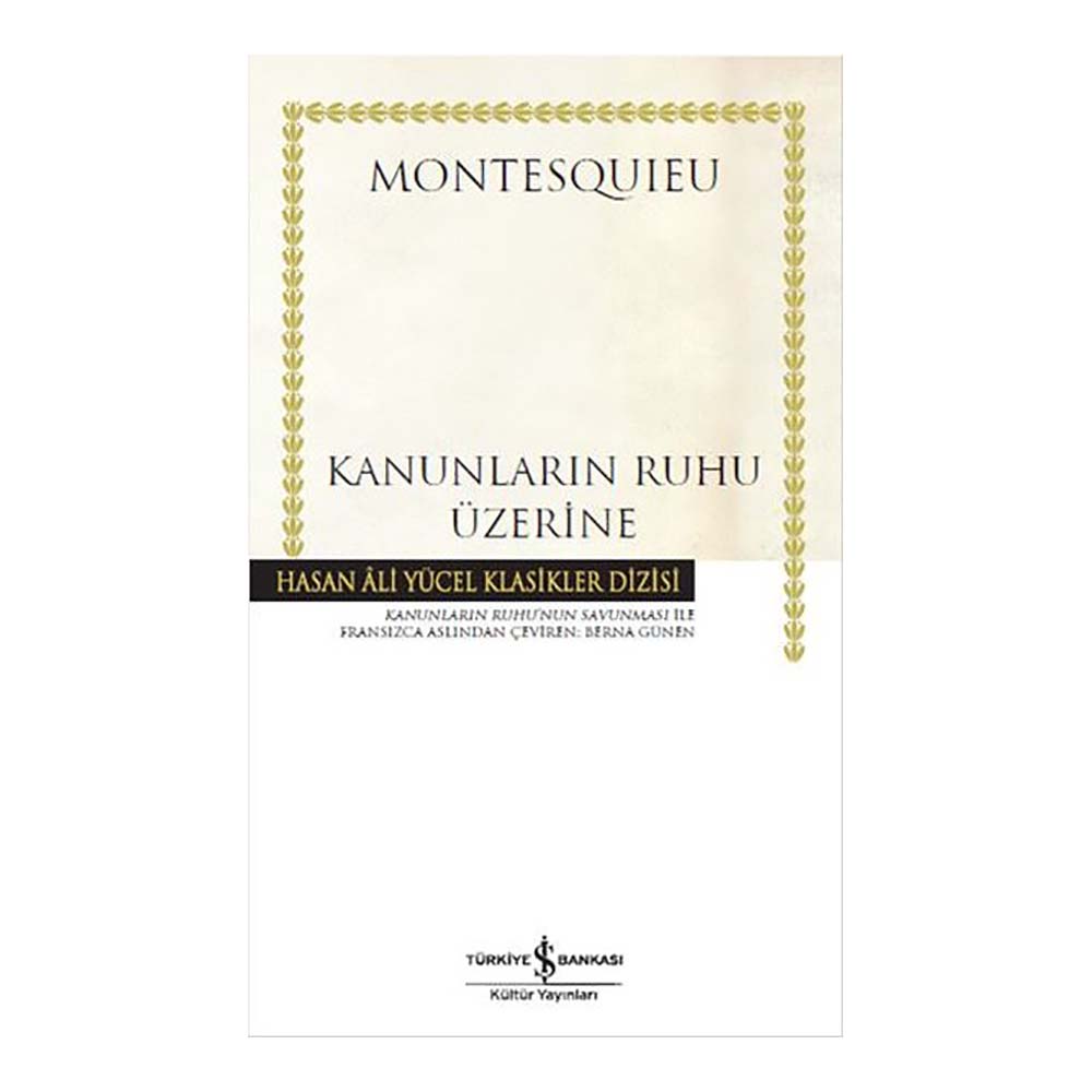 HAY / KANUNLARIN RUHU ÜZERİNE