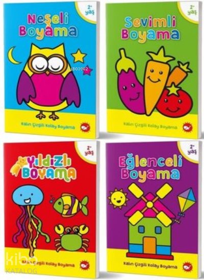 2-4 Yaş Boyama Kitapları Seti (4 Kitap Takım)