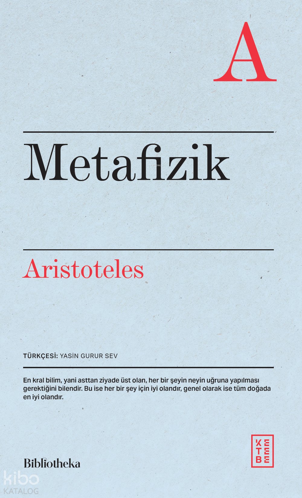 Metafizik - Aristoteles